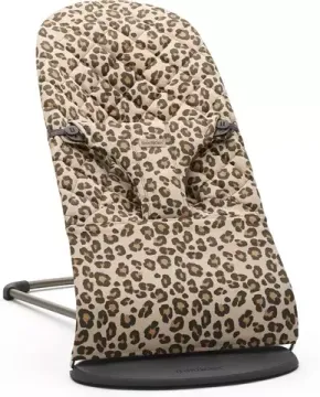 Шезлонг BabyBjorn Bliss Cotton, Classic Quilt, бежево-леопардовый