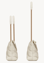 Сумка Saint Laurent Loulou Puffer Small из наппы с цепочным ремнём