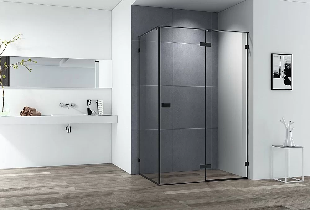 Душевой уголок Cezares Bellagio 140х80 BELLAGIO-AH-1-140/80-C-NERO стекло прозрачное/профиль черный матовый