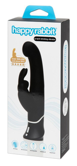 Черный вибратор-кролик G-Spot Stroking Vibrator - 24,2 см.