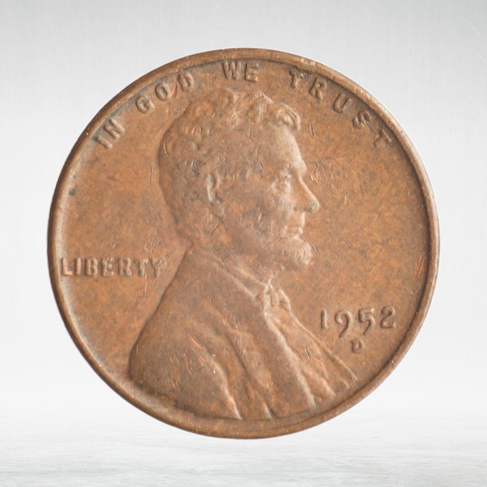 USA, 1 Cent, 1952 - Lincoln Memorial Cent, VF