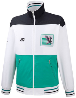 Мужская теннисная кофта Mizuno Archive Jacket - white