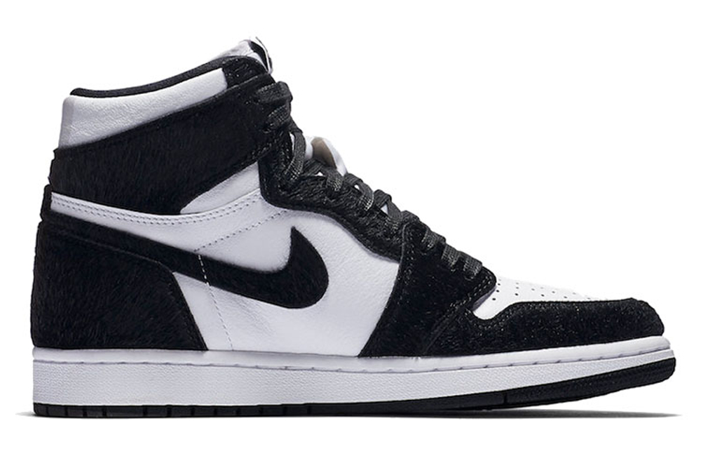 Jordan Air Jordan 1 Retro High Og Panda Vintage Basketball Shoes Women's Black and White Panda