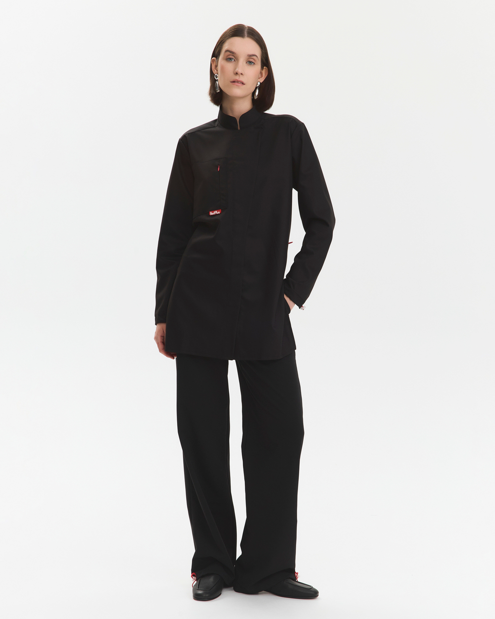 Брюки свободные медицинские женские Йошо, черный