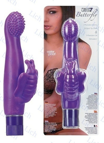 Вибромассажер с клиторальным стимулятором