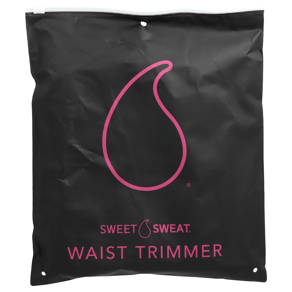 Sports Research, Sweet Sweat, пояс для похудения, средний, черного и розового цвета, 1 шт.