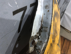 Крыло переднее левое Hyundai Solaris 2 (HCR) 17-нв Б/У  66311F9000