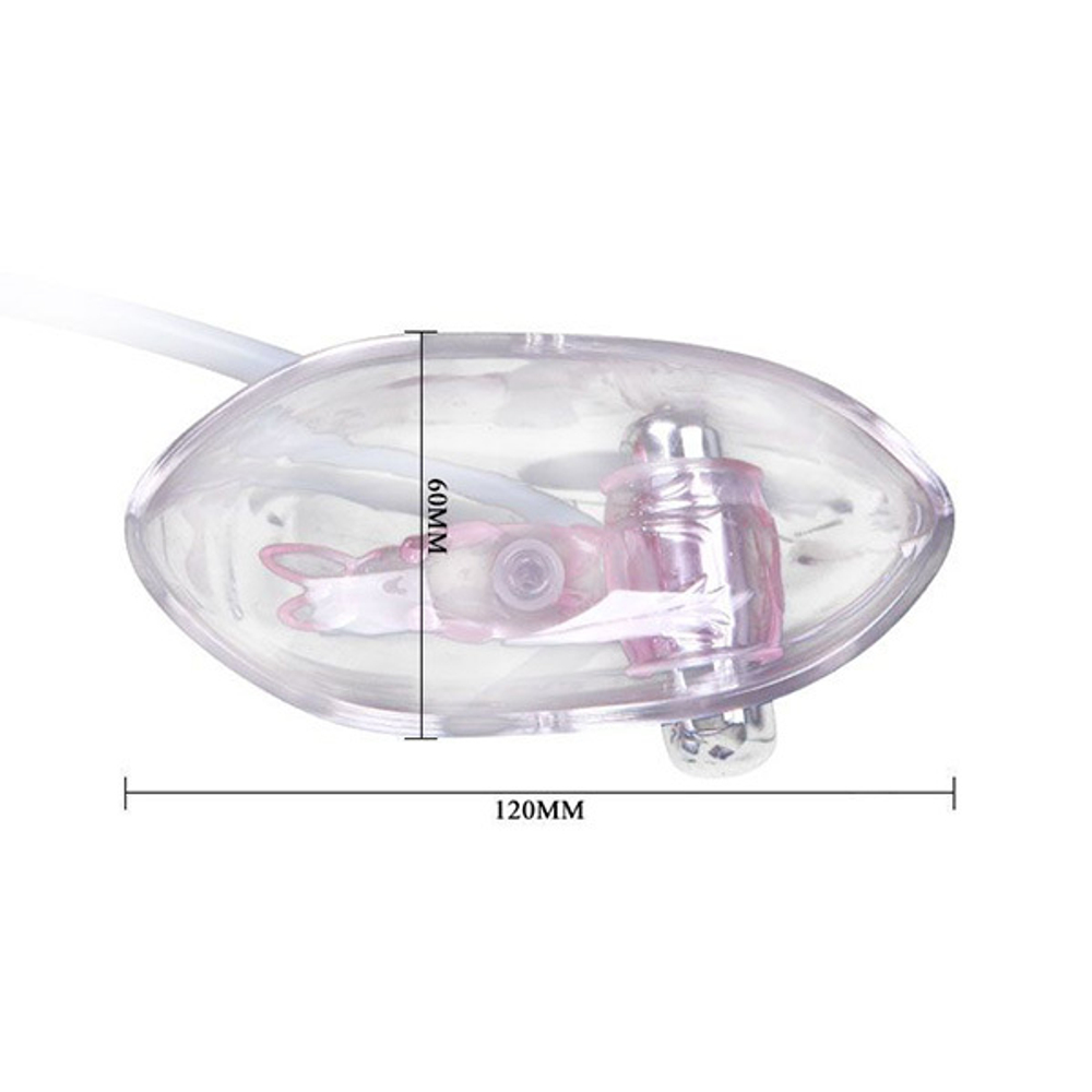 Автоматическая помпа для клитора и малых половых губ 12х6см с вибрацией Baile BI-014096