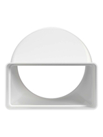 Переходник СПКП D125 эксцентриковый 60х120 пластик ERA