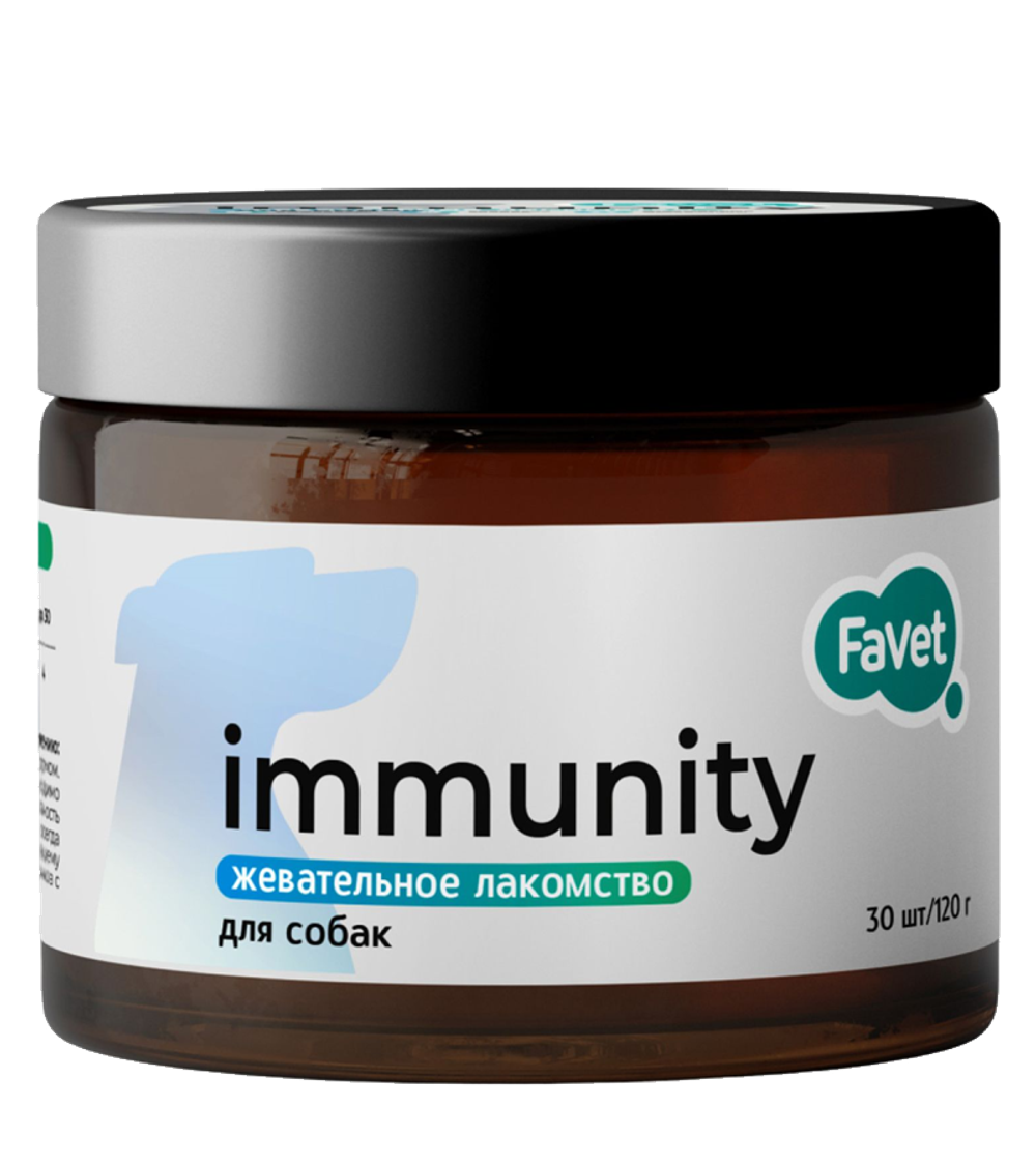 Favet Функциональное лакомство FerrumActive Soft Chews для иммунитета для собак 120гр.