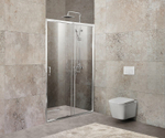 Душевая дверь BelBagno Unique 135 UNIQUE-BF-1-120/135-C-Cr профиль Хром стекло прозрачное