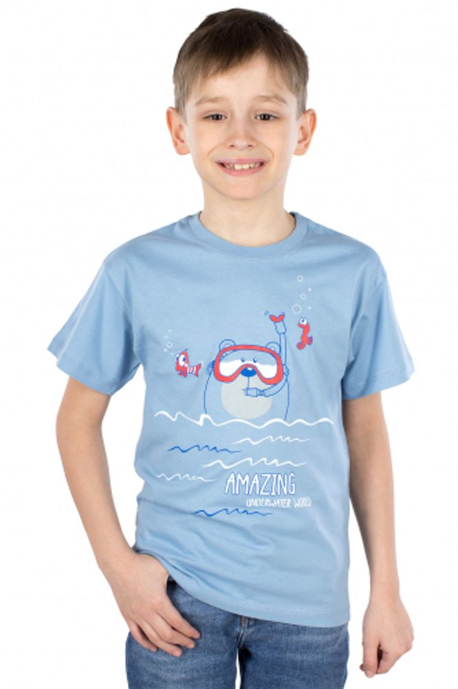 Н3069-7430 ледяное озеро футболка для мальчика Basia.