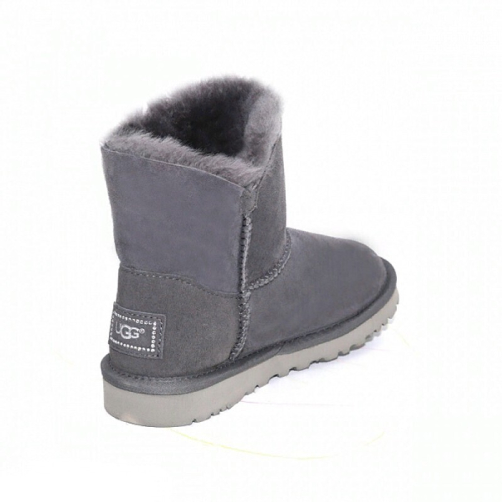 Угги Mini Bailey Button Bling Grey