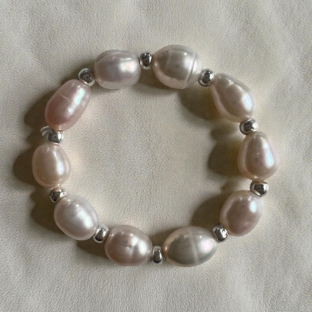 Браслет. Бирюзовое спокойствие. Амазонит и Жемчуг