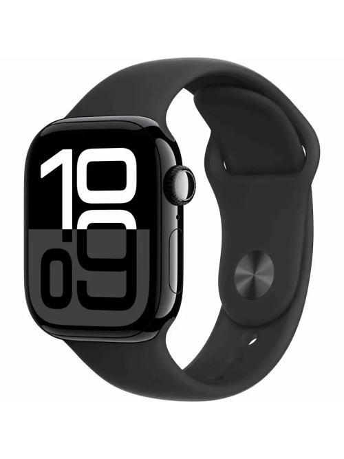 Apple Watch S10 42 mm Jet Black Aluminum Case Sport Band M/L
