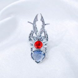 "Жук-Паук" кольцо в серебряном покрытии из коллекции "Эскарбахо" от Jenavi