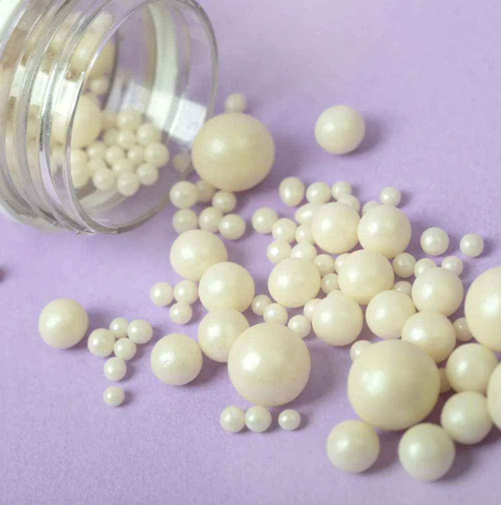 Драже рис "Жемчуг" микс серебро, 50 г