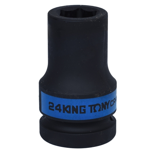 KING TONY (843524M) Головка торцевая ударная глубокая шестигранная 1", 24 мм