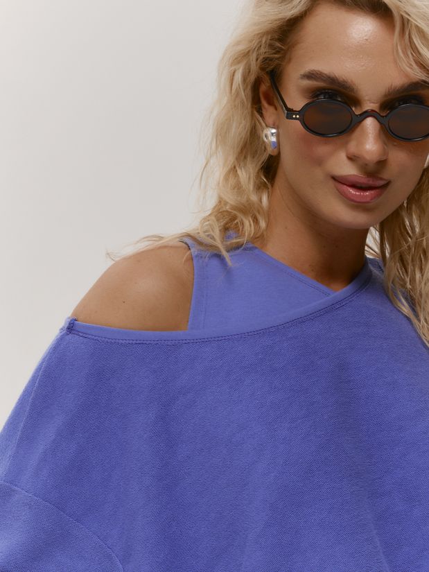 Свитшот двойной, сиреневый