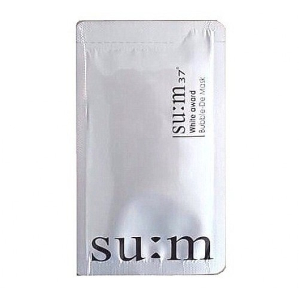 Su:m 37 Bright Award Bubble-De Mask Pack кислородная детокс-маска для очищения пор