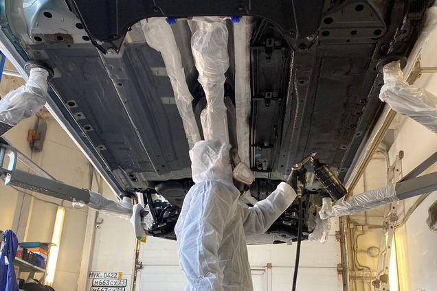 Антикоррозийная обработка днища