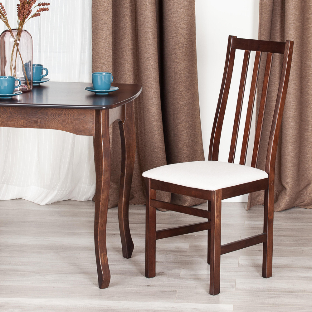 Стул SWEDEN Многослойная фанера, 41*40*99 см, Cappuchino, ткань бежевая (81/10) разобранный