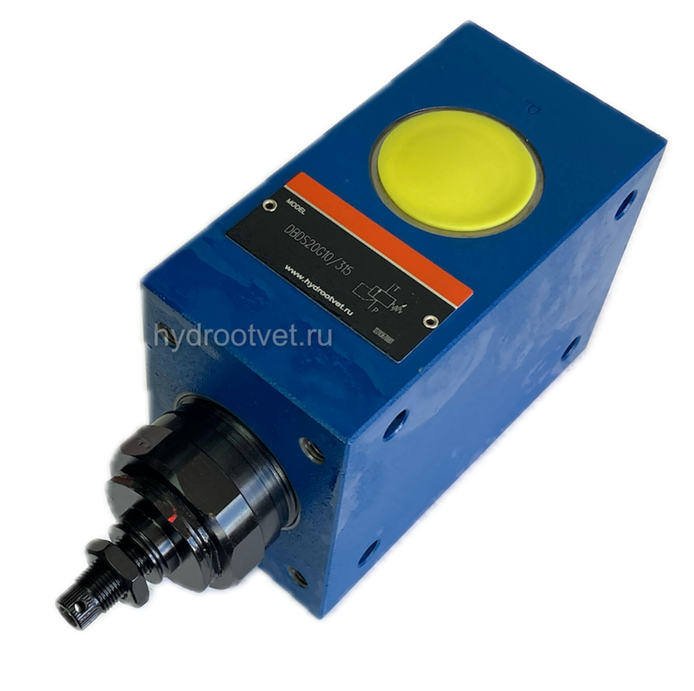 DBDS20G1X/25V - Предохранительный клапан прямого управления Ду20, давление регулировки до 25 бар, тип монтажа - резьбовой, элемент регулировки S = винт