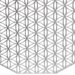 Салфетка плетеная 38см «Орнамент» серебро