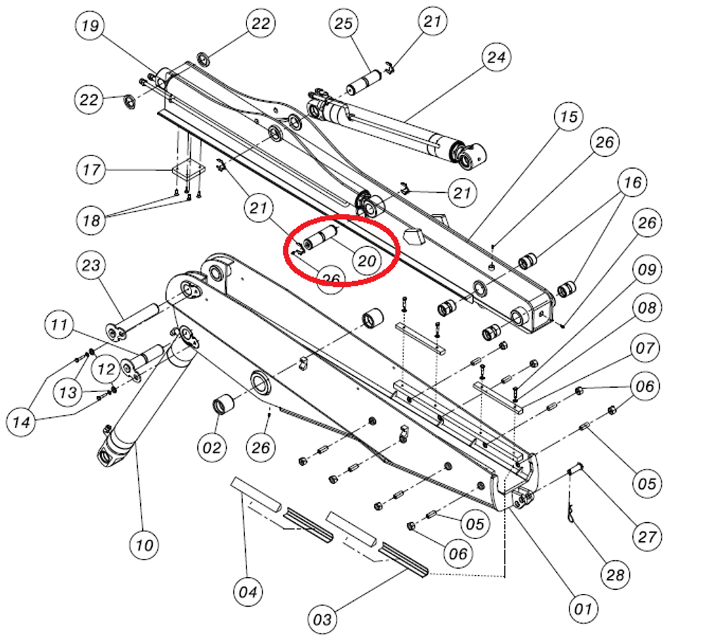 Палец 5421795 YG TECHNOLOGY (Турция)