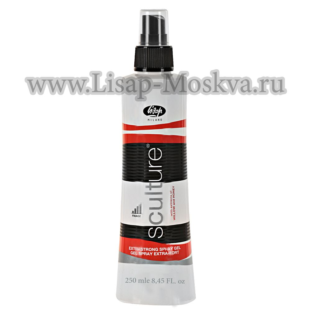 Гель-спрей для волос экстра-сильной фиксации - Lisap Sculture Extrastrong Spray Gel