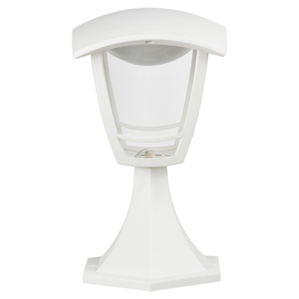 Садово-парковый светильник ЭРА «Валенсия» ДТУ 07-8-001 белый 4-гранный напольный IP44 светодиодный 8Вт 3000K | Садово-парковые светильники