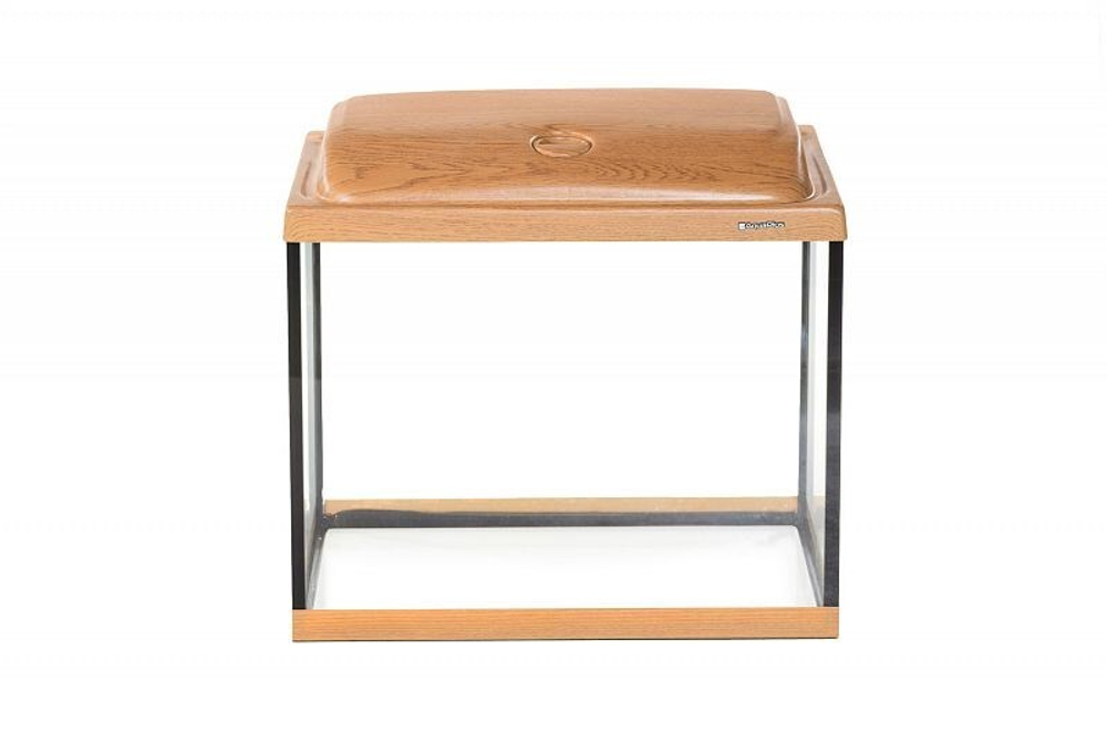 Аквариум П60 / 55л прямой Дуб LED (50*30*40)+Крышка, свет: LEDDY TUBE Retro Fit Sunny 8вт, стекло 5/