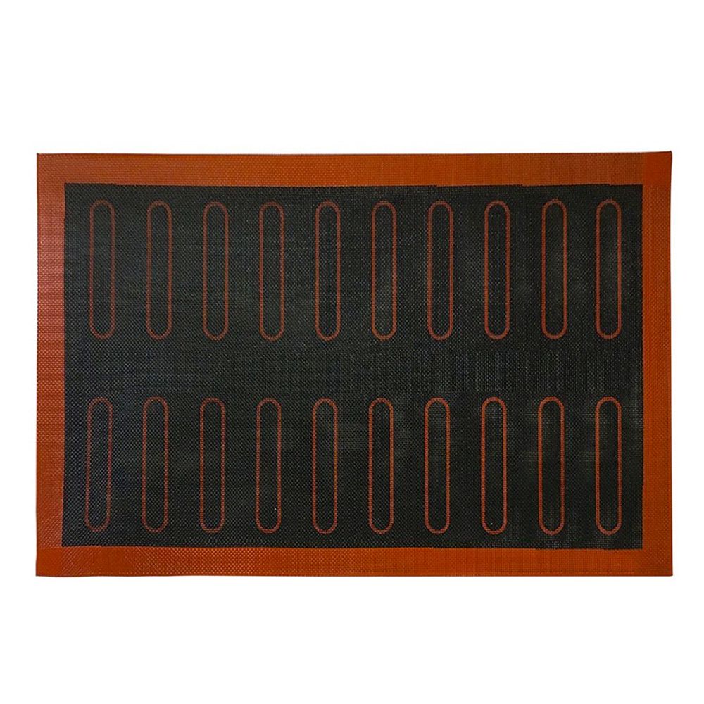 Коврик силиконовый для эклеров черный сетка 30*40 см