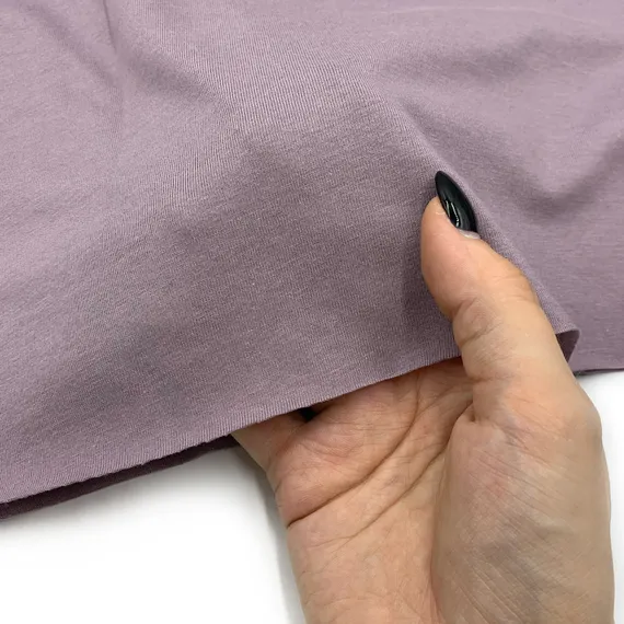 Хлопок кулирка лавандово-серый 15*15 см