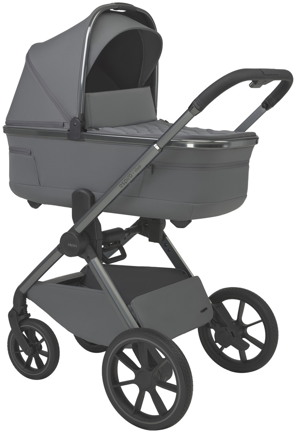 Детская коляска 3 в 1 Espiro Clodi и автокресло Pi Black 07 chic gray