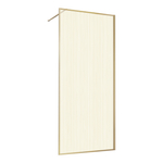 Душевая перегородка Walk-In VSW-1HP100GWBG, 1000*2000,браш.золото, стекло ламинир. с золотыми нитями