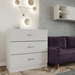 Комод Колибри 75x39x75 Бодега белая, Дисконт (Невозвратный товар!)
