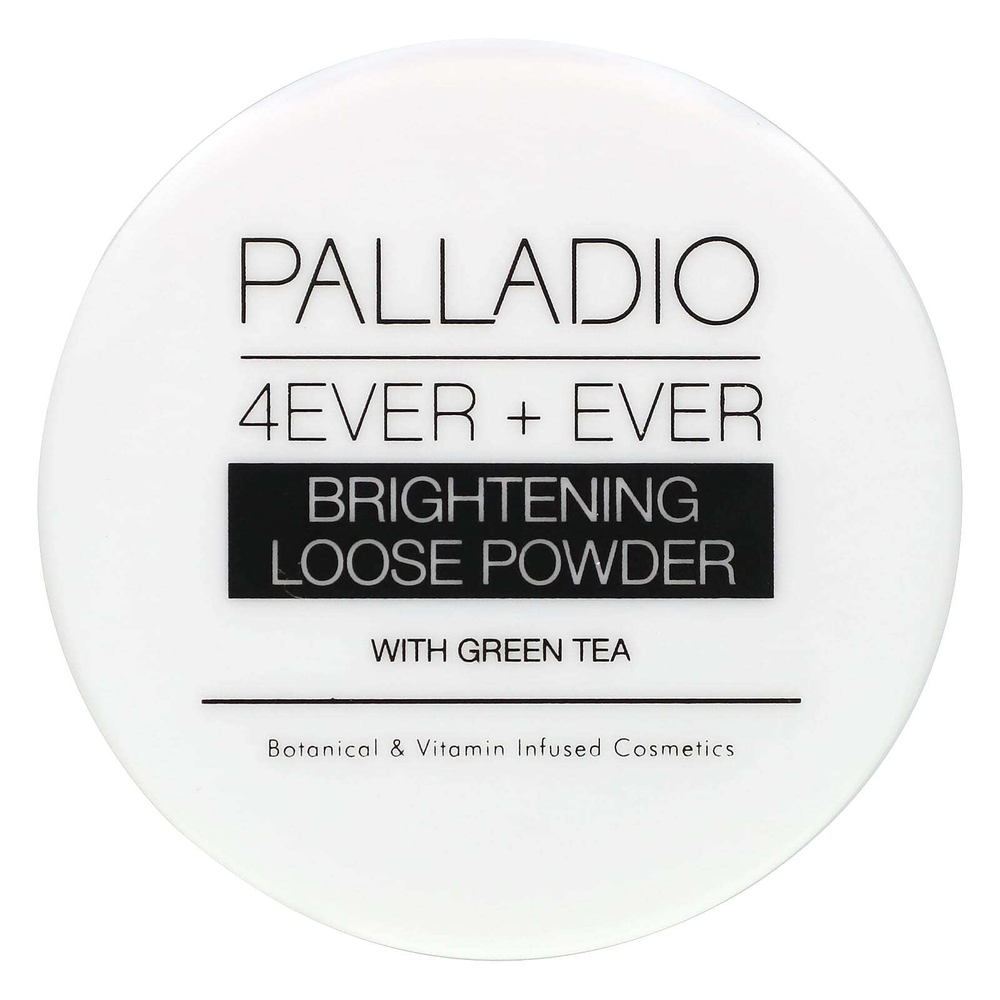 Palladio, 4Ever + Ever, рассыпчатая пудра для сияющей кожи с зеленым чаем, 6 г (0,21 унции)