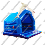 Коммерческий надувной батут с крышей "Морское убежище" размер 5*5*4,8 м