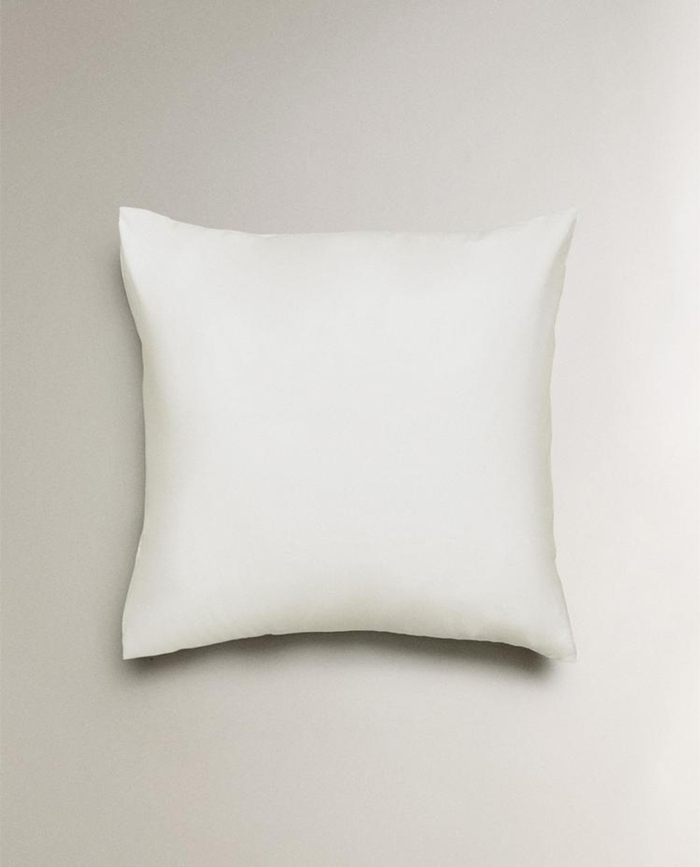 ZARA HOME НАВОЛОЧКА ИЗ ПЕРКАЛЯ (500 НИТЕЙ), БЕЛЫЙ