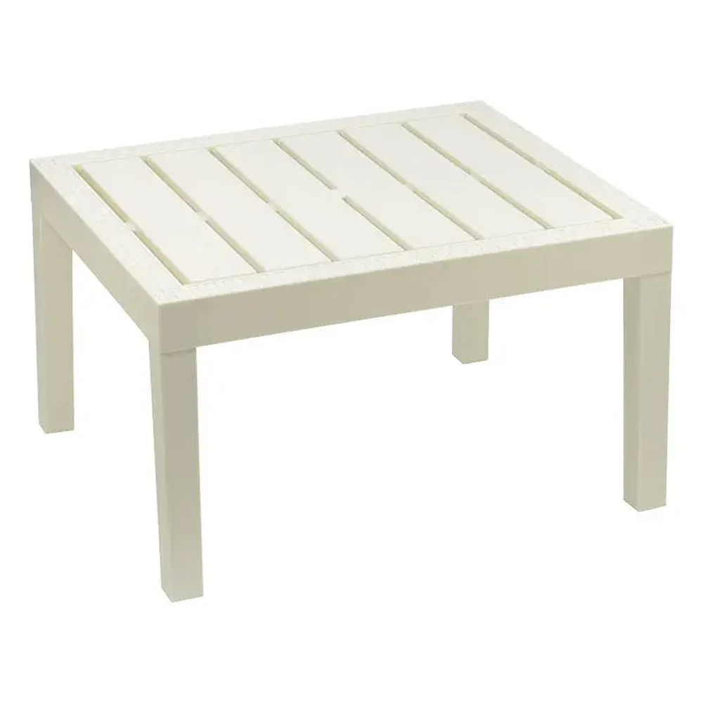 Стол РОТАНГ белый ротанг