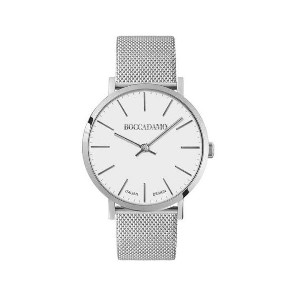 Часы Boccadamo Mya Silver White MY015A BW/S с минеральным стеклом