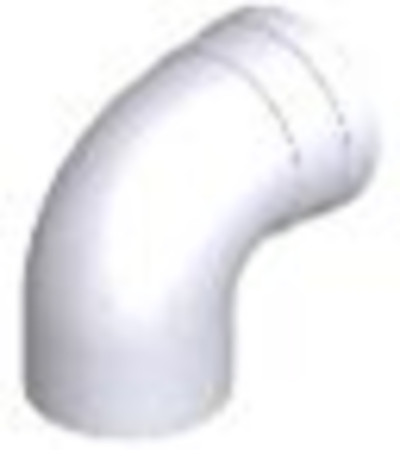 Угол коаксиальный 90˚ Ø60/100 папа/мама