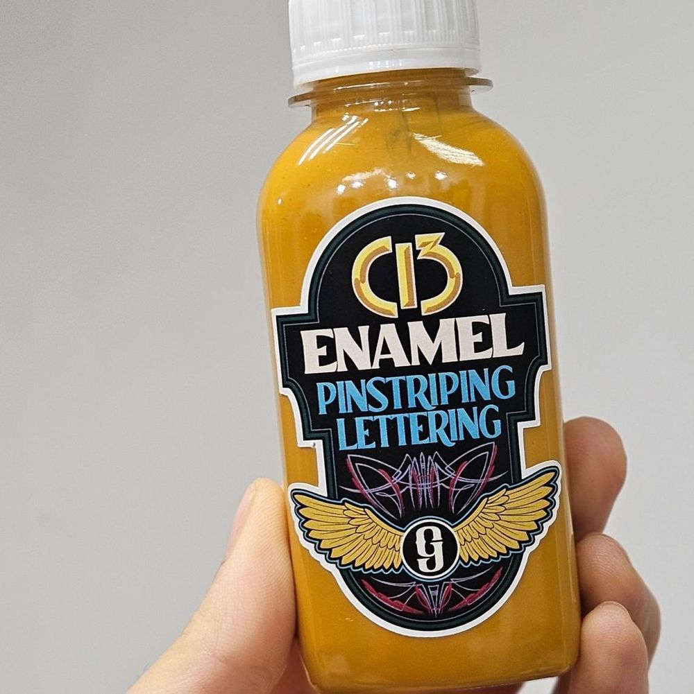 Эмаль для пинстрайпинга С-13, Охра Желтая, 100 мл