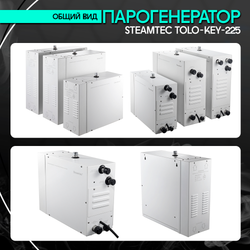 Steamtec TOLO KEY 225 - 22,5 кВт (стандартный модуль управления), парогенератор для хамама и турецкой бани