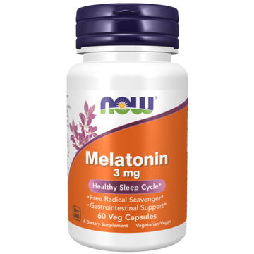 Now Foods Melatonin 3 mg 60 veg capsules , Мелатонин