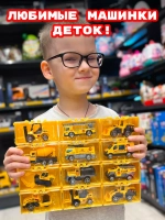 Набор детских машинок для мальчиков 12 шт кейс гараж