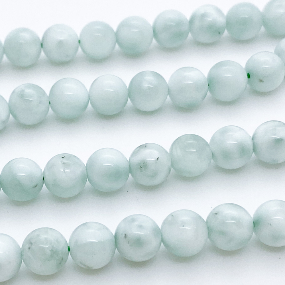 Бусины Диопсид с волластонитом, диаметр 8,2-8,4 мм, цена за 11 шт (1/4 нити)