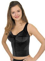 Полуграция - корректор осанки с передней застежкой Lora Tonus Elast, черный 85E