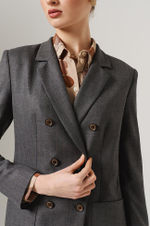 1896 Жакет женский (темно-серый полоска)